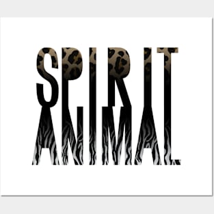 Spirit Animal Zebra Jaguar print Posters and Art